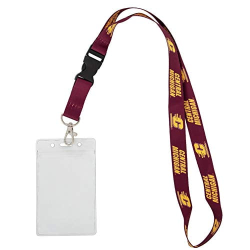 w/Pouch Central Michigan University CMU Chippewas NCAA Car Keys College ID Badge Holder Lanyard Keychain w/Pouch Central Michigan University CMU Chippewas NCAA Car Keys College ID Badge Holder Lanyard Keychain
